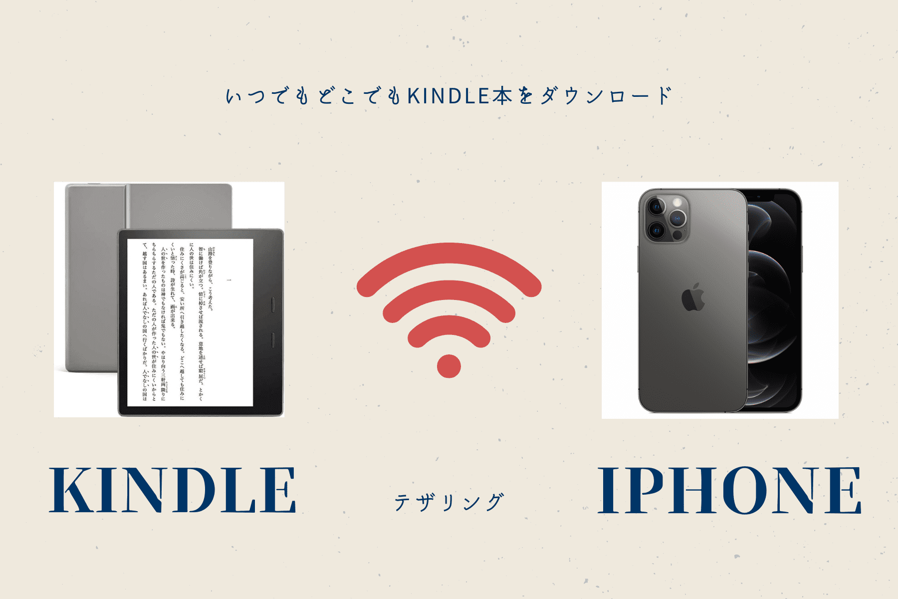 超簡単 Kindleをiphoneでテザリングする方法を解説 ビジパーブック